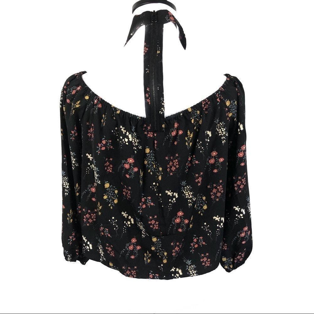Alice Blue | Off Shoulder Black Floral M NWOT - Picture 2 of 6